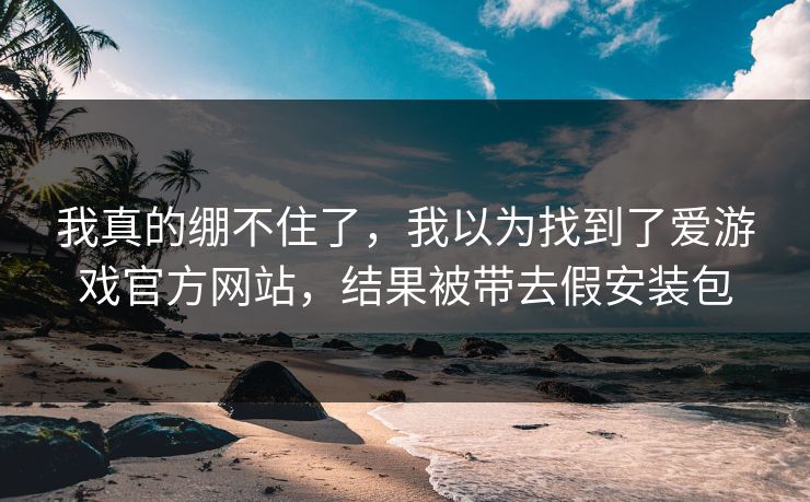 我真的绷不住了，我以为找到了爱游戏官方网站，结果被带去假安装包